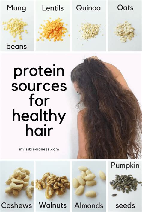 hair healthy foods protein diet roots vegan vegetarian sources should rich infographic